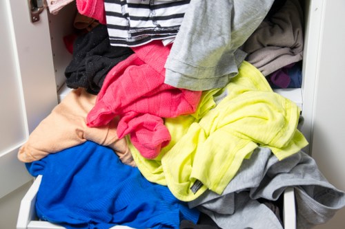 Recycling office materials during clearance